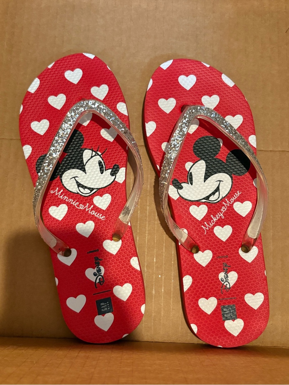 GAP Kids x Disney Mickey and Minnie Mouse Flip Flops